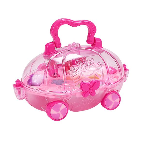 Kids Pretend Makeup Carrycase Playset on Wheels