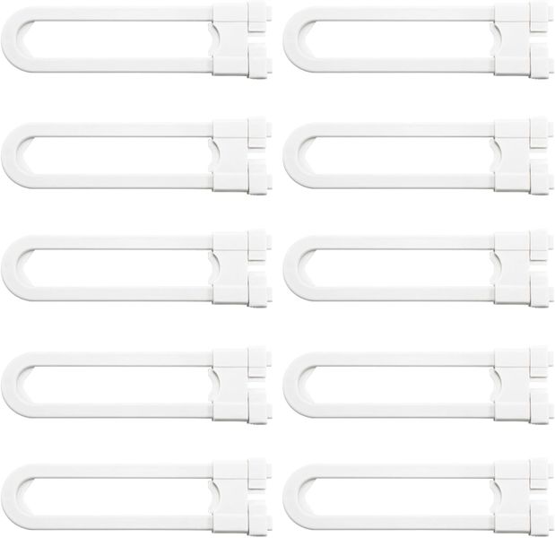 Cabinet Child Safety Locks U Shaped - 10 Pack