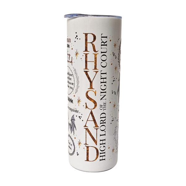 20oz/ 600ml Tumbler with Lid and straw - Acotar themed