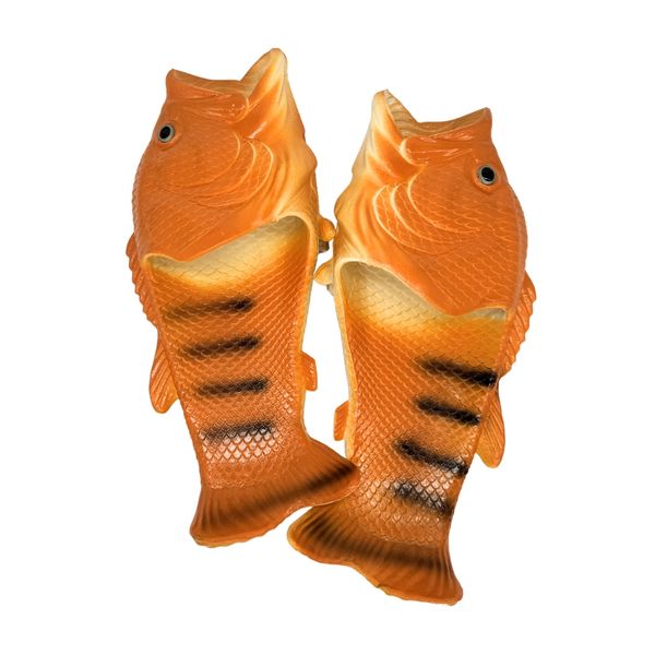 Orange Goldfish Fish Flip Flop Slops/ Slippers/ Sliders