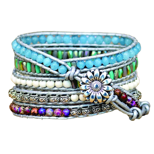 Folk Ocean Stone Band Compatible with Apple Watch
