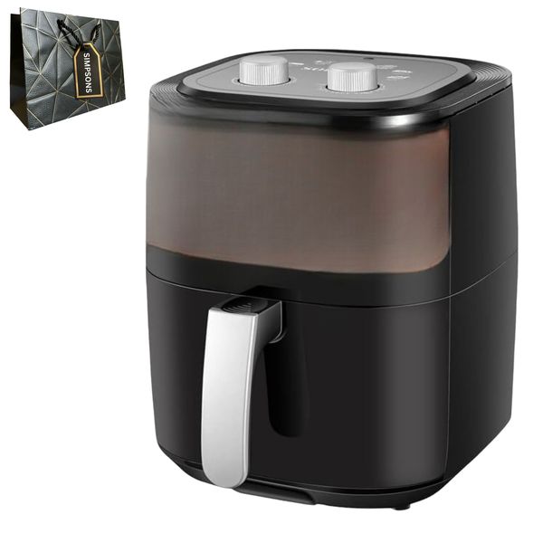 Sokany -5L Health Air Fryer with Transparent Cage &amp; Luxury Simpsons Bag