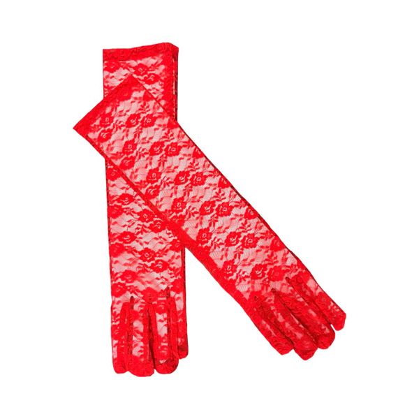 Elegant Lace Long Gloves - Stretch Fit Arm-Length Gloves