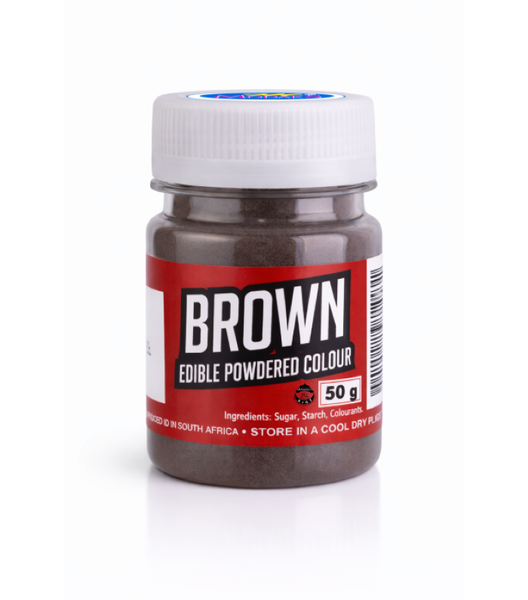 Brown Edible Powder Colour 6 x 50 g - Modaks