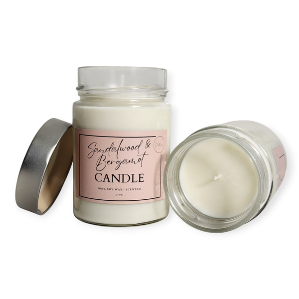 Valhana Sandalwood &amp; Bergamot Soy Candle