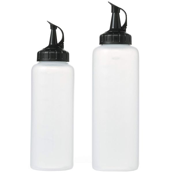 2 Sizes Squeeze Bottles Leakproof Condiment Dispensers Sauces &amp; Ketchup