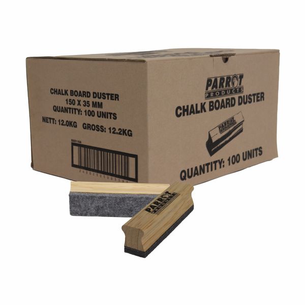 Chalk Board Wood Duster (150X35Mm - Boxed 100 - image