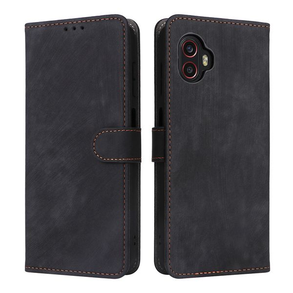 Flip Cases Compatible With Galaxy Xcover6 Pro Shockproof Leather Cover