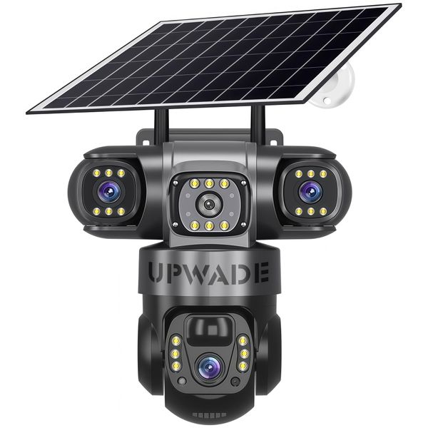 360 Triple Screen Solar Security Camera WiFi/4G with AI Detection IP66
