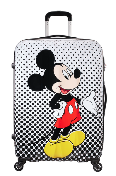 Disney Legends Spinner Mickey Polka Dots Alfatwist Suitcase