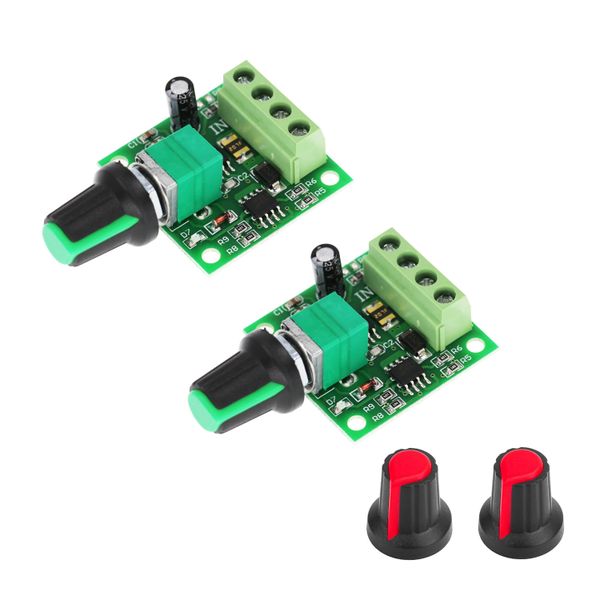 2pcs DC PWM Motor Speed Controller 1803BK Switch 1.8v 3v 5v 6v 12v 2A 30W