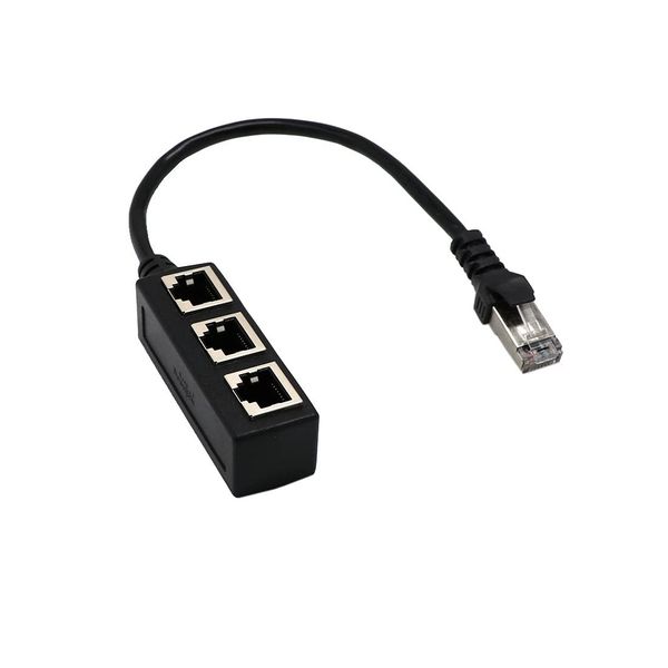 RJ45 Ethernet Splitter 1 Male to 3 Female