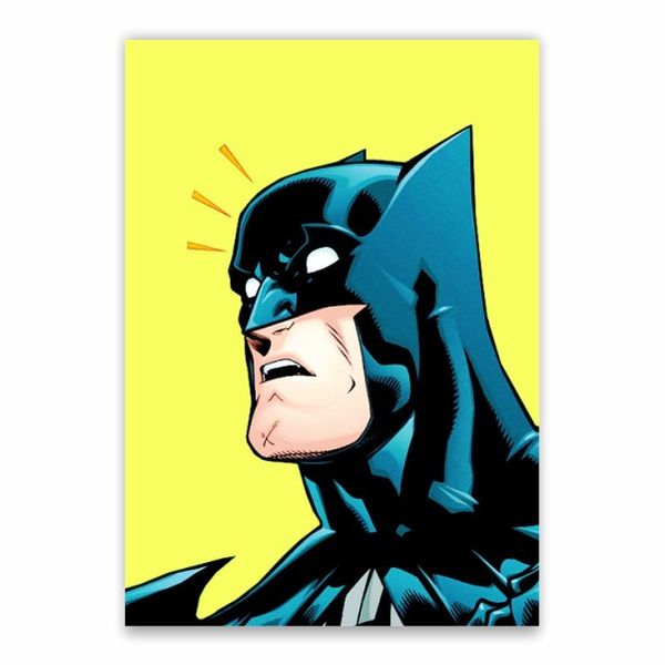 Batman Yellow Background Poster - A1