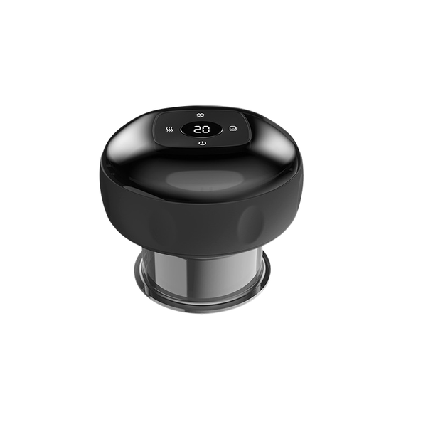 12-Speed Black Electric Cupping Scraping Massager