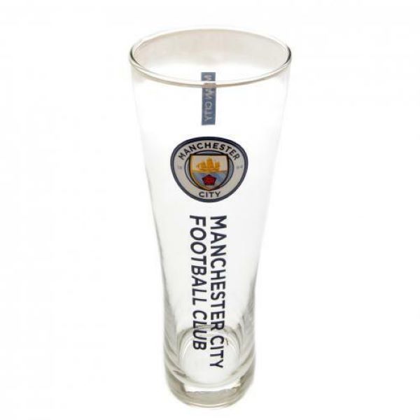 Manchester City FC Slim Pint Glass