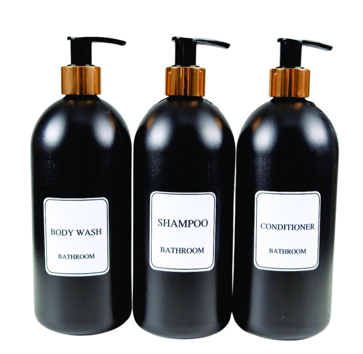 Shampoo, Conditioner and Body Wash Dispenser set - 500ml | Shop