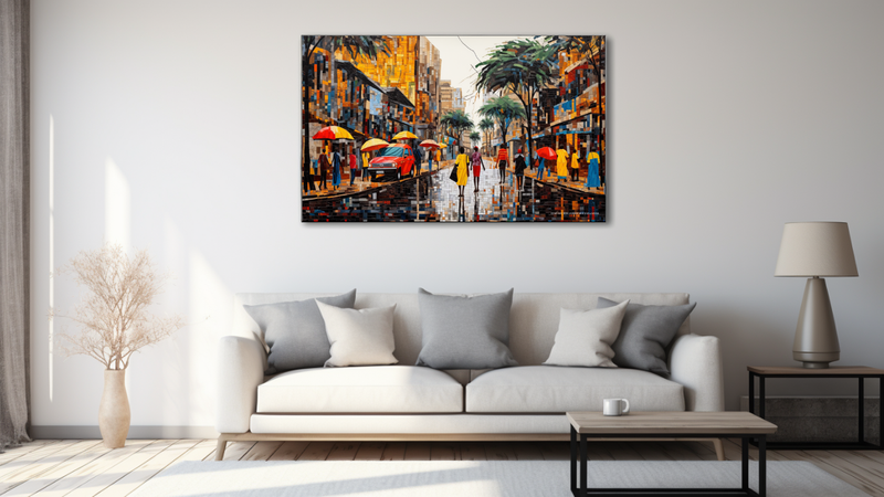 Canvas Wall Art - Street MOsaic Abstract - HD0507