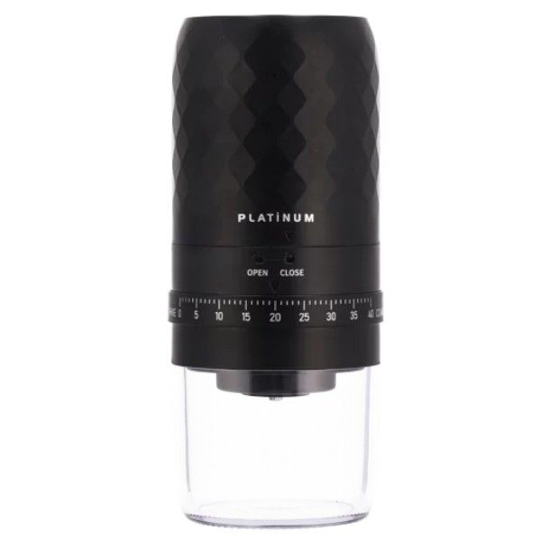 Platinum Stylish Sleek Electric Coffee Grinder (Cordless &amp; Rechargeable)