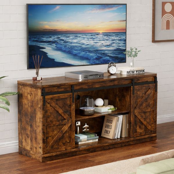 TV Stand Media Console Table Storage Cabinets Sideboard for Living Room