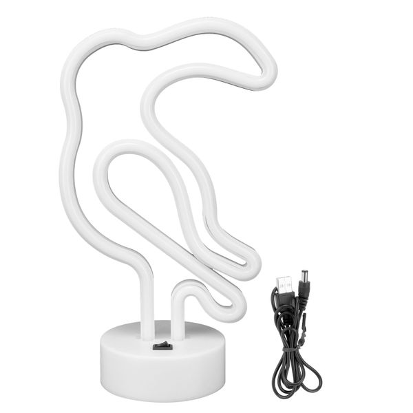 Colorful Bird - Shaped Neon Light: USB/Battery for Party