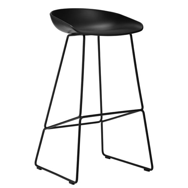 Metal Leg Kitchen Stool - 66cm Black Frame - Mad Chair Company