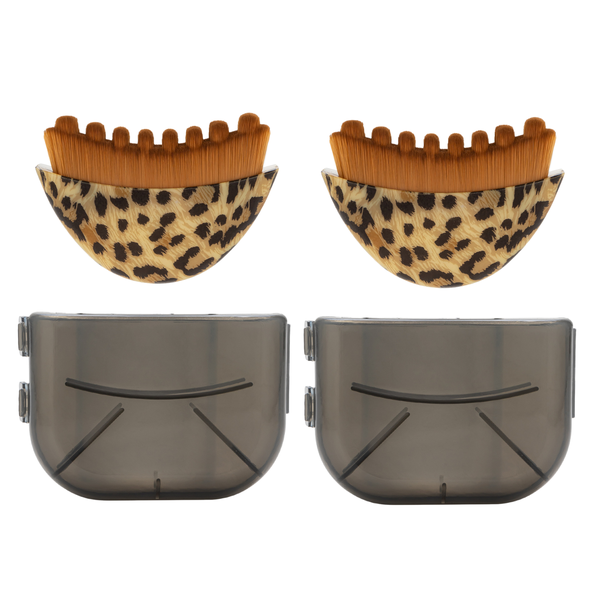 Lymphatic contour facial brush, scraping eye and neck care brush (2 pcs)