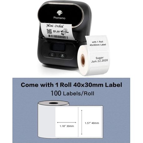 Phomemo M110 Direct Thermal Printer for Label Photo Note Tag
