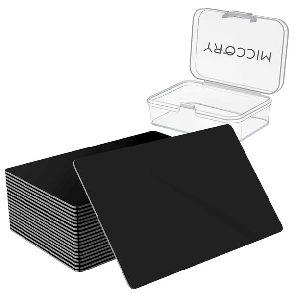Miccory - Smart NFC Rewritable PVC Cards (Black Edition)