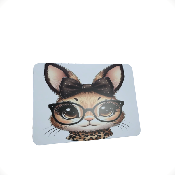 Bunny Glasses - Mouse Pad