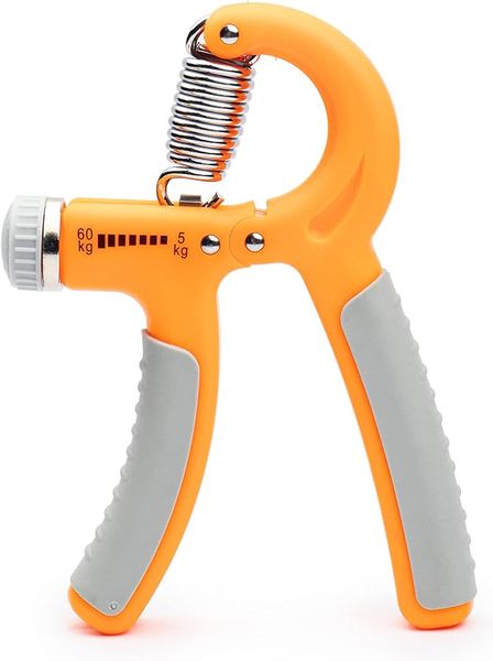 Orange Hand Grip Strengthener with Resistance Dial