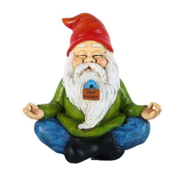 Garden Home Decor Zen Garden Meditation Gnome Statue