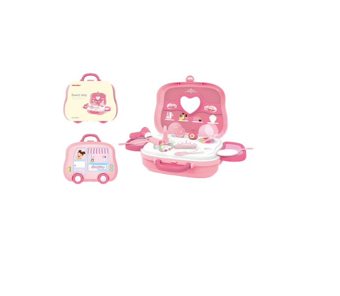 Beauty Shop Pretend Play Cosmetic &amp; Makeup Toy - Set for Little Girls - Pink