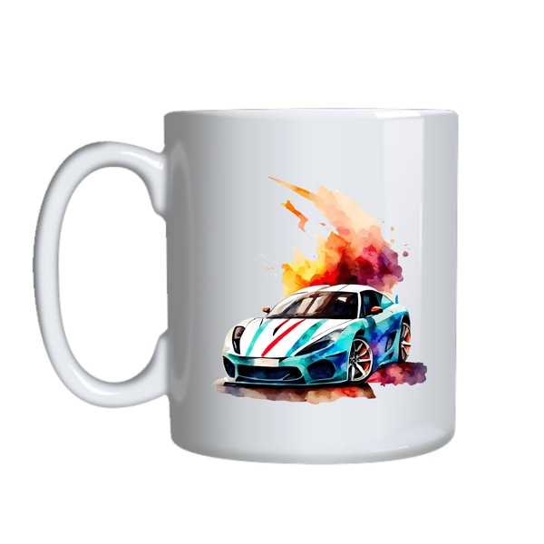 Sports Car 3 Lovers Coffee Mug for Men Trendy Graphic Cup Design Present020