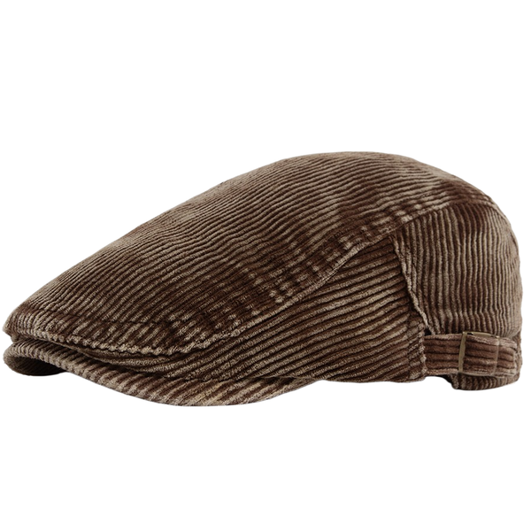 Washable Corduroy Flat Cap Cotton Beret Hat for Men &amp; Women Adjustable