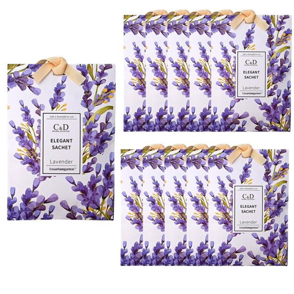 10 Pack Fragrance Sachets Lavender Scented Long Lasting for Drawer Closet