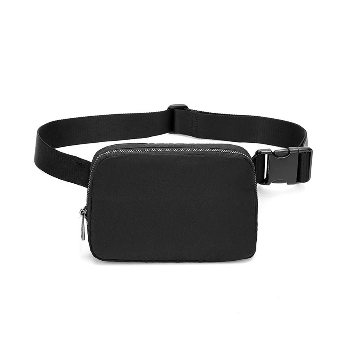 Waterproof Crossbody/Belt bag with Adjustable Strap - Black