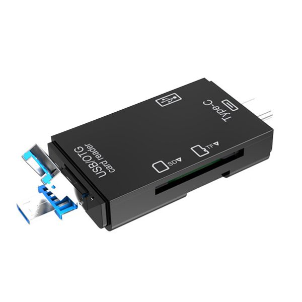 6 In 1 Usb 3 0 Otg Card Reader-Black