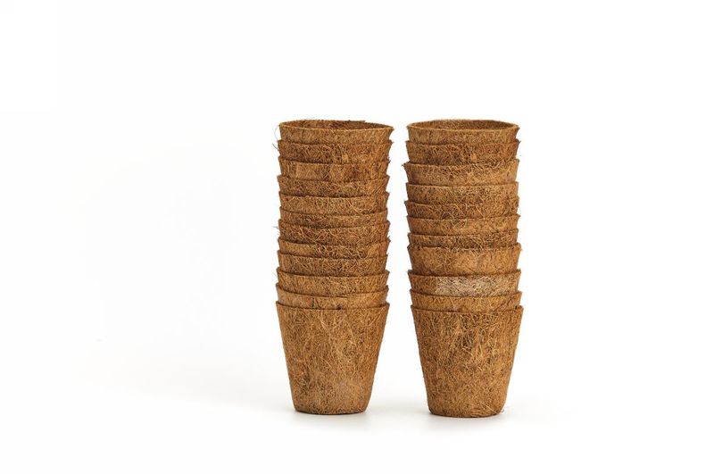 Good Roots Fibre Pots 8cm Round (24 Pack) OR1005