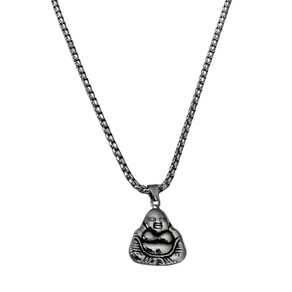 High Grade Stainless Steel Set Chain and Buddha Pendant
