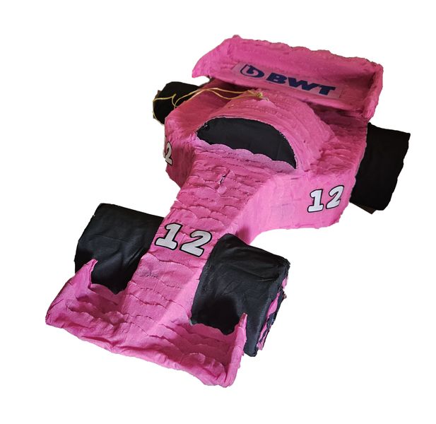 Pink Racing Car F1 Pinata