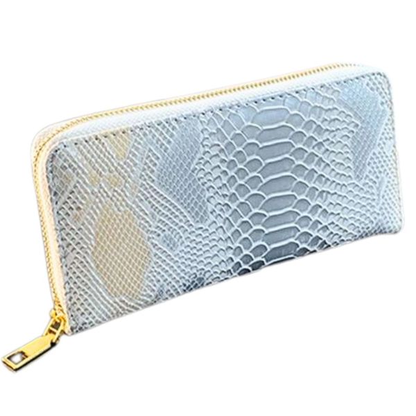 Women's Long Wallet Leather Genuine Leather L-Shaped Zipper