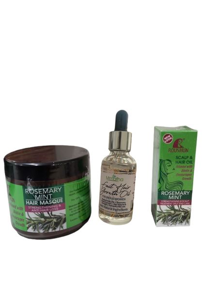 Rosemary Hair Mask &amp; Oil with Hair Growth Oil