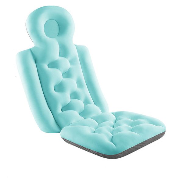 Ergonomic Bathtub Pillow Non-Slip Bath Cushion with Comfort Head Rest