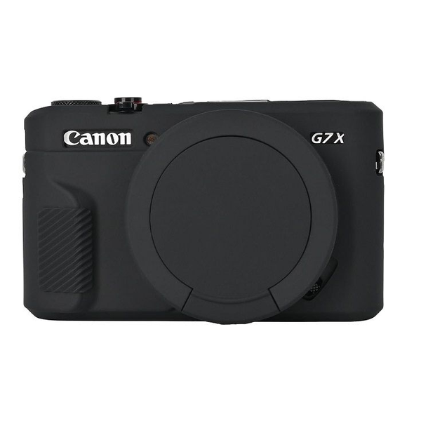 Camera Silicone Case Compatible with Canon Powershot G7 X Mark III (black)