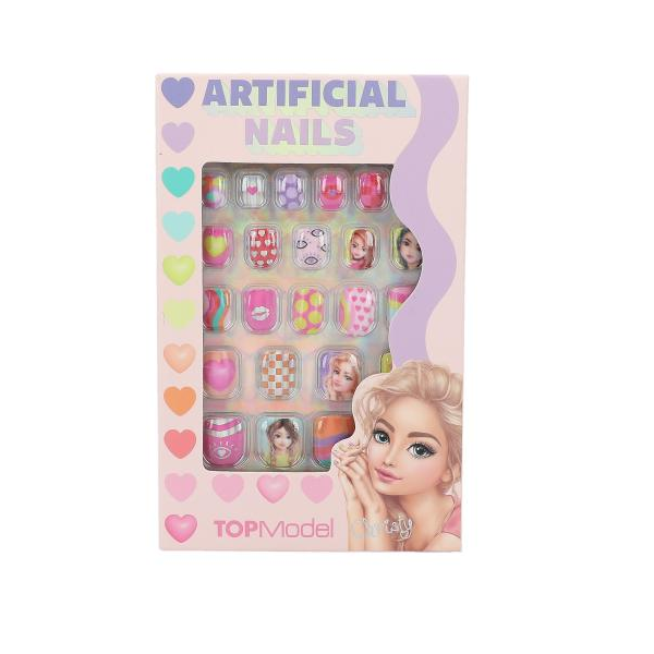 Top Model Artificial Nails Flat Neon Colours