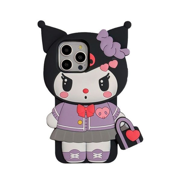 Cartoon Case for iPhone 16Promax, Fashion Cute 3D Soft Silicone case