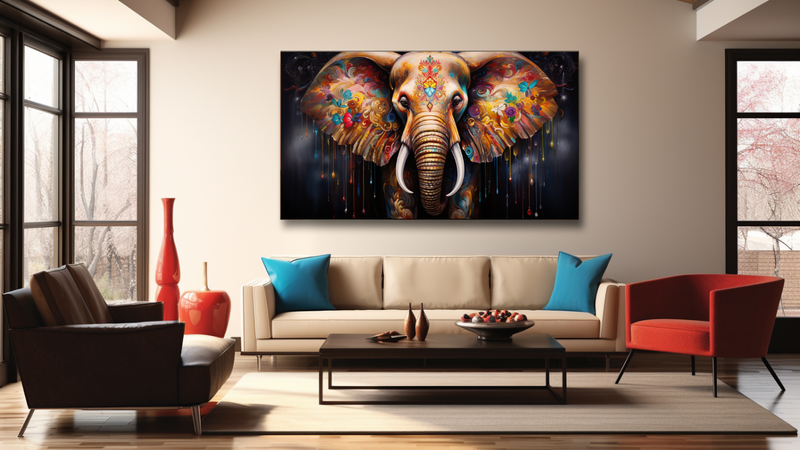 Canvas Wall Art -Noble Elephant Majesty - HD0203