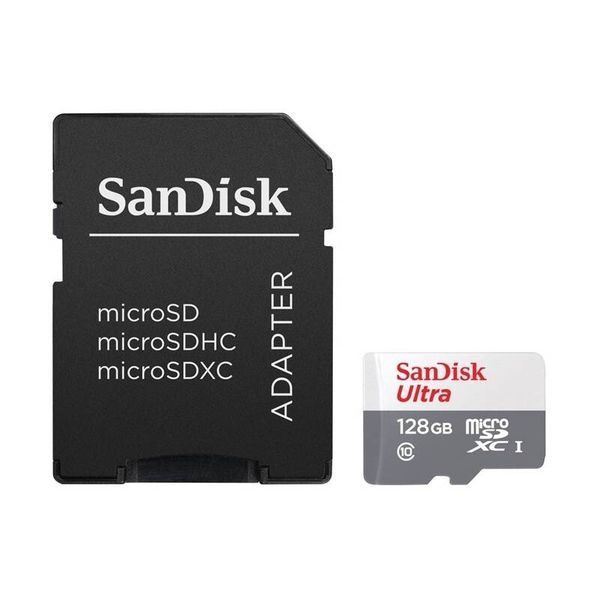 SanDisk 128GB 100MB/s Ultra Micro SDXC + SD Adapter C10 UHS-I