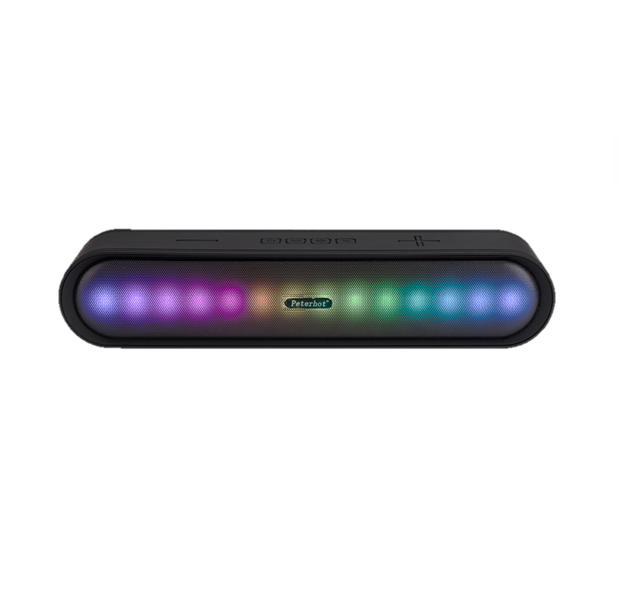 Bluetooth speaker with LED lights and USB, TF card and Aux support