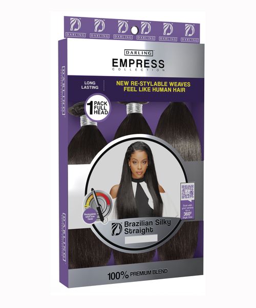 Empress Brazilian Straight 1 (14",16",18") Black